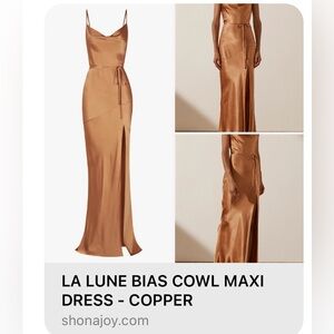 Shona Joy La Lune Bias Cowl Maxi Dress